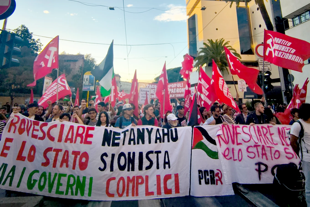 Los comunistas revolucionarios de Europa y más allá dicen: «¡Bloqueemos todo por Gaza! ¡Por un boicot obrero!»